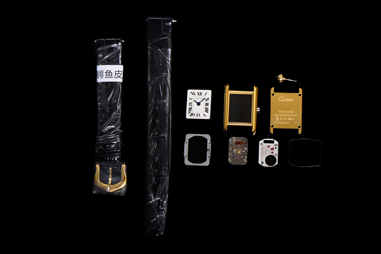 Cartier Tank Louis Mini Watch - Gold Case with Black Leather Strap 7 a1750099354031 2082