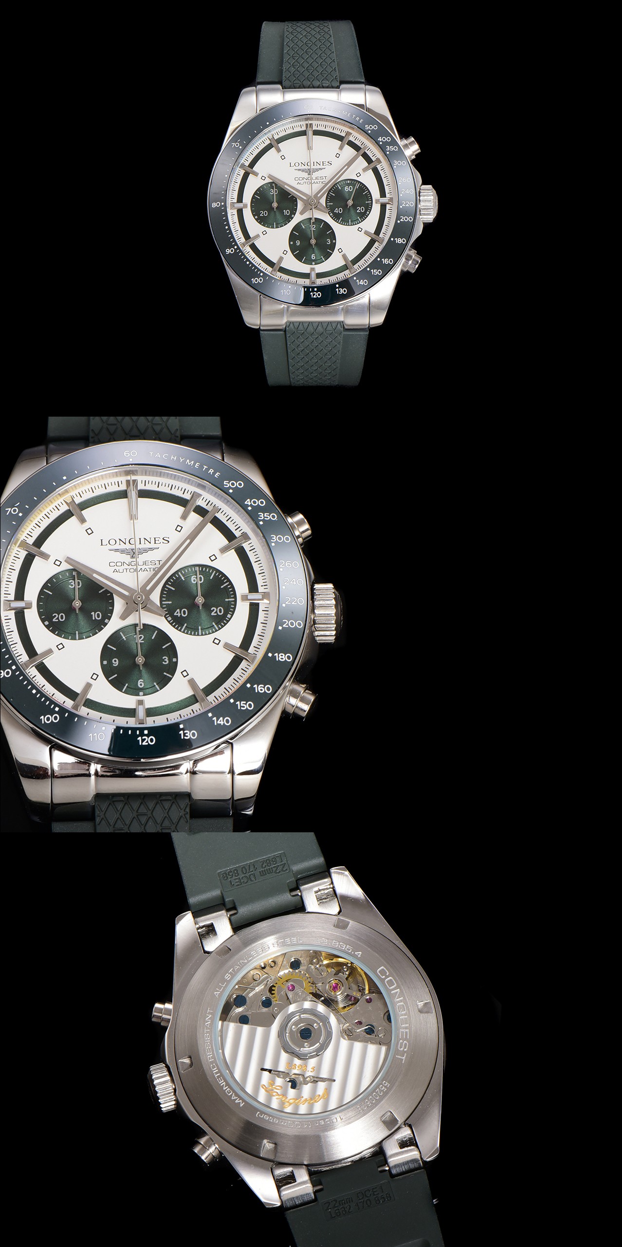 【新品】浪琴 LONGINES-浪琴 康卡斯 悦动凭借其独特的设计,实用的功能和舒适的佩戴体验,成为了一款备受推崇的精品时计。
1⃣️字面是独特的🐼“熊猫眼”主要有“黑白”“深海蓝”“远山绿”“香槟金”的多款经典搭配款色和三眼计时盘还加上黑色时尚陶瓷圈。 康卡斯系列
2⃣️成为时尚又复古的多功能计时机腕表 7750改原装L398.5自动上弦机芯。
3⃣️ 表盘直径42mm,防水深度100m日常用水轻松解决,无论是搭配休闲装还是正装,都能展现出佩戴者独特的品味和个性魅力,整体上手高级感满满。
4⃣️彭于晏余文乐同款