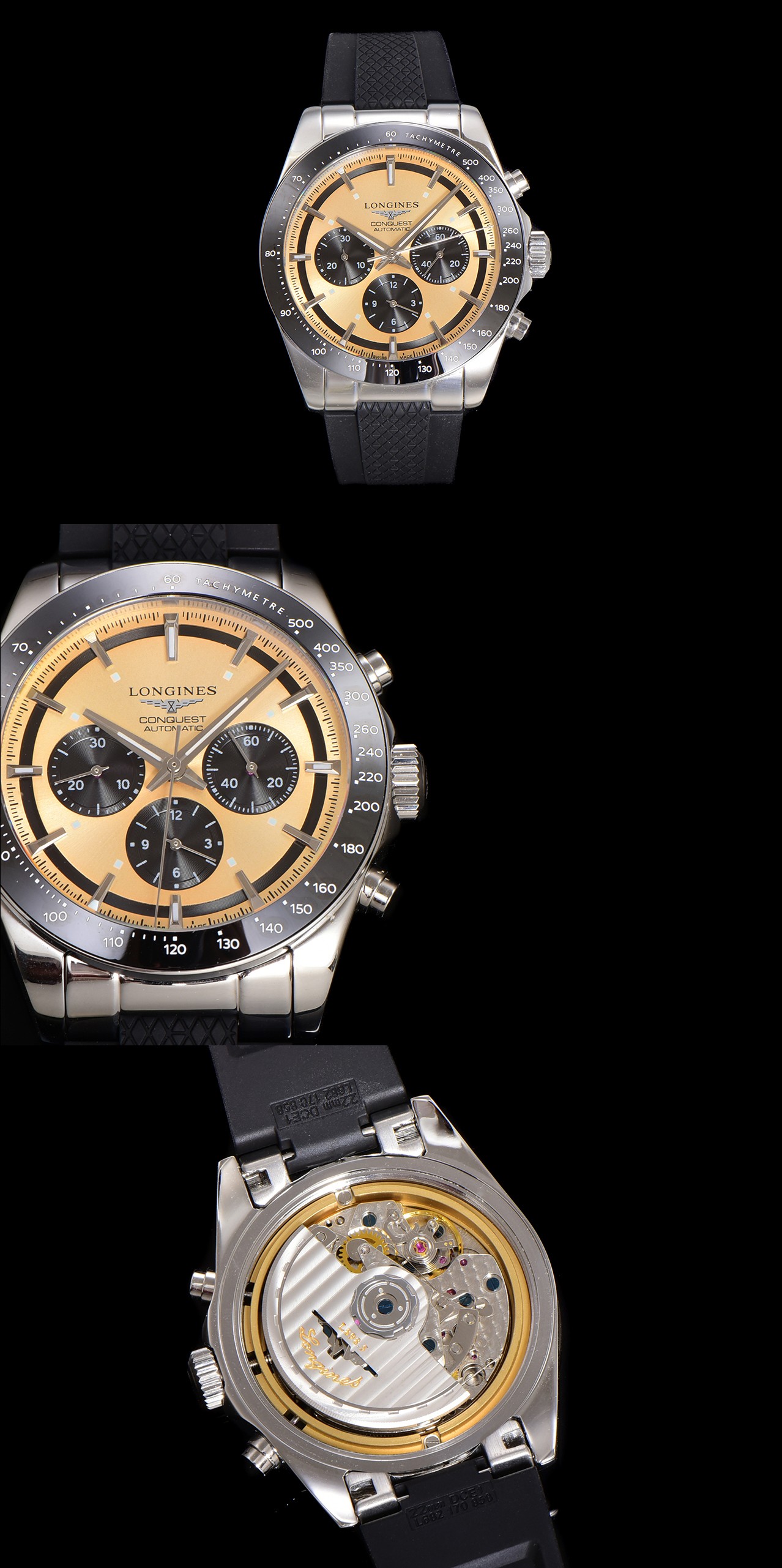 【新品】浪琴 LONGINES-浪琴 康卡斯 悦动凭借其独特的设计,实用的功能和舒适的佩戴体验,成为了一款备受推崇的精品时计。
1⃣️字面是独特的🐼“熊猫眼”主要有“黑白”“深海蓝”“远山绿”“香槟金”的多款经典搭配款色和三眼计时盘还加上黑色时尚陶瓷圈。 康卡斯系列
2⃣️成为时尚又复古的多功能计时机腕表 7750改原装L398.5自动上弦机芯。
3⃣️ 表盘直径42mm,防水深度100m日常用水轻松解决,无论是搭配休闲装还是正装,都能展现出佩戴者独特的品味和个性魅力,整体上手高级感满满。
4⃣️彭于晏余文乐同款