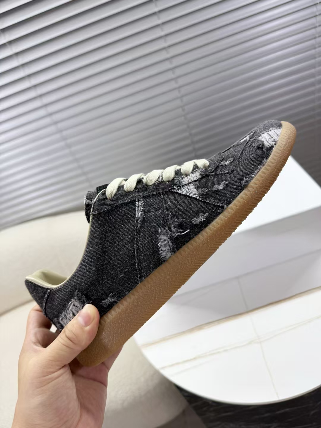 MM6 Maison Margiela Distressed Denim Sneakers for Men and Women 1 a1748523222391 3272