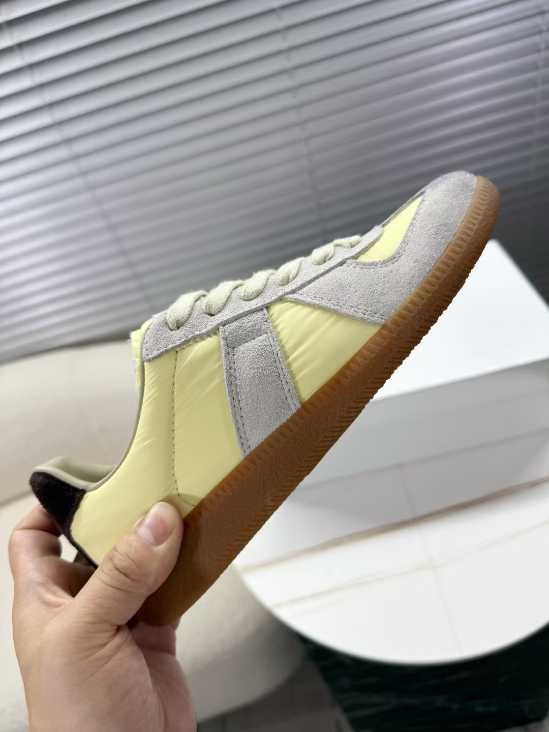 MM6 Maison Margiela Blue Denim Leather Trim Sneakers Couple Style Shoes 7 a1748523306134 5606