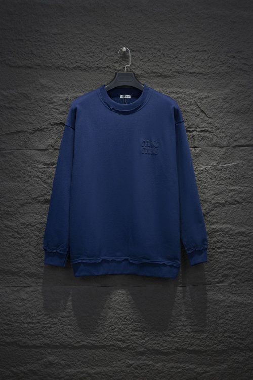 Miu Miu Embroidered Cotton Sweatshirt Oversized Fit Comfortable and Stylish 1 Miu Miu Embroidered Cotton Sweatshirt Oversized Fit Comfortable and Stylish