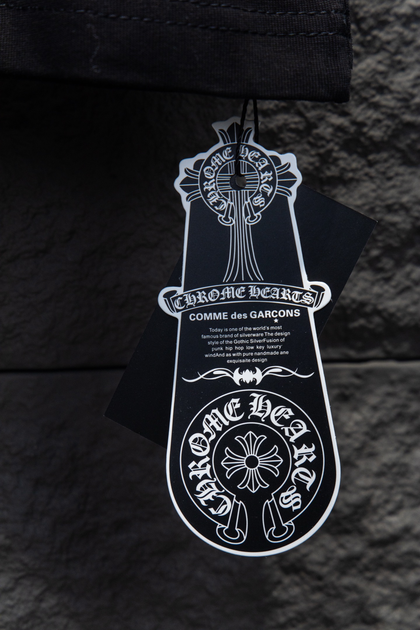 Chrome Herat/克罗心25ss 前后珍珠烫钻短袖 水洗黑 白色