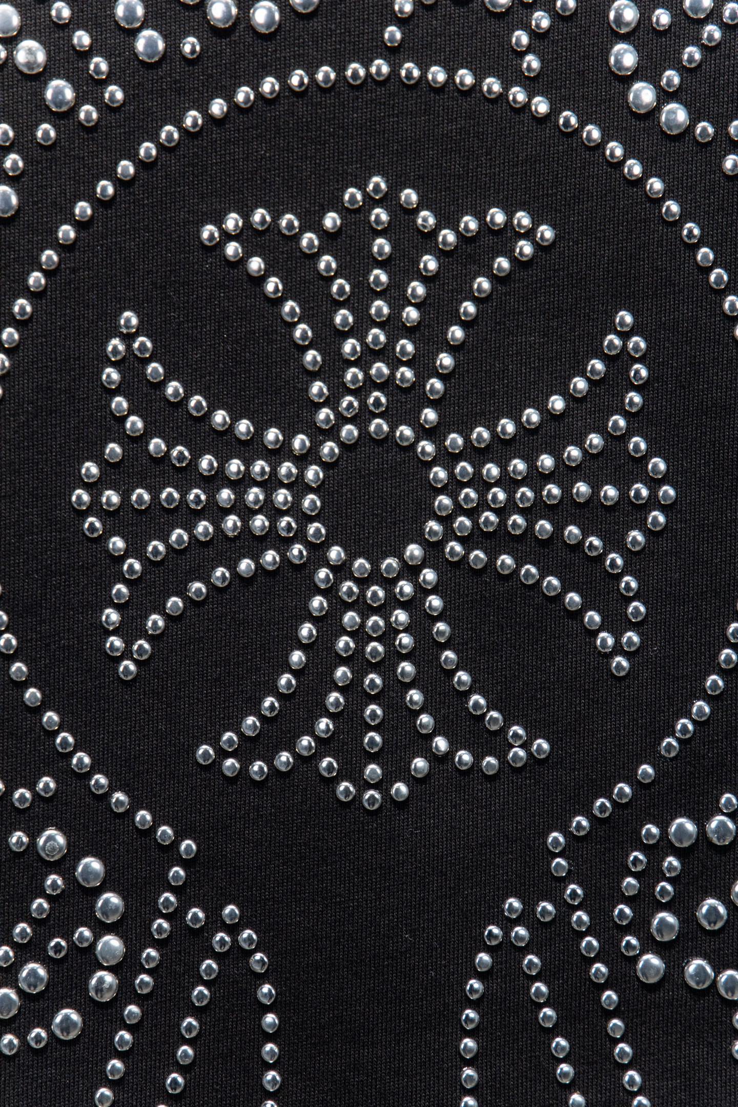 Chrome Herat/克罗心25ss 前后珍珠烫钻短袖 水洗黑 白色