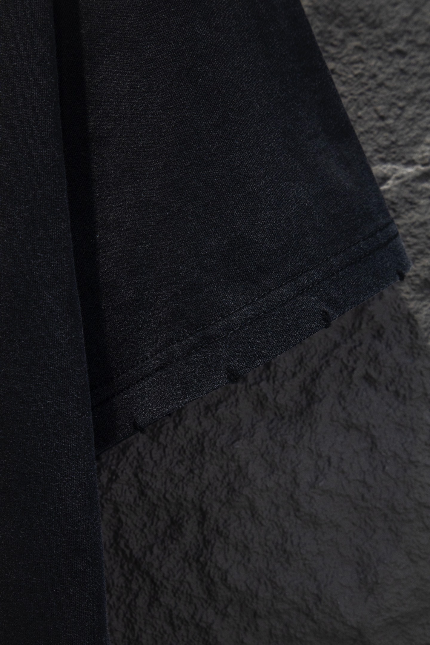 Balenciaga/巴黎世家 25ss 双B麦穗刺绣短袖 牛仔蓝 水洗黑