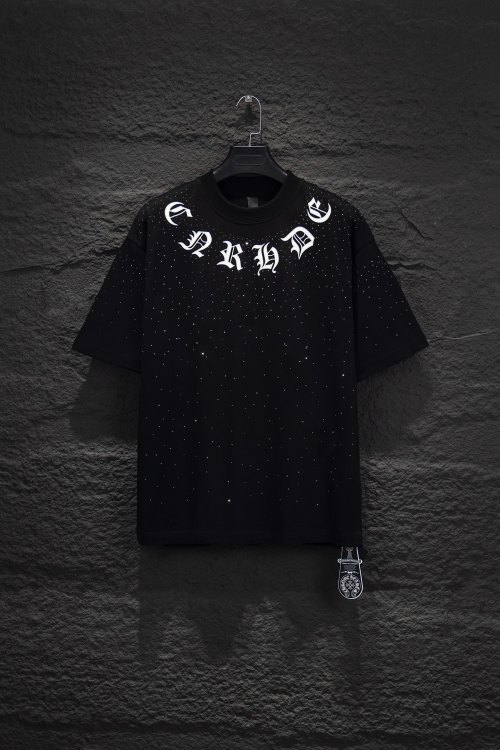 Chrome Hearts 25ss Rhinestone T-Shirt, Cotton Fabric, Casual & Fashionable 1 Chrome Hearts 25ss Rhinestone T-Shirt, Cotton Fabric, Casual & Fashionable
