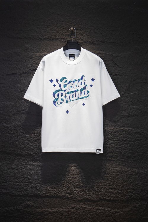 Good Brand Heavyweight Cotton T-Shirt With Sequin Embroidery - Stylish & Comfy 1 Good Brand Heavyweight Cotton T-Shirt With Sequin Embroidery - Stylish & Comfy