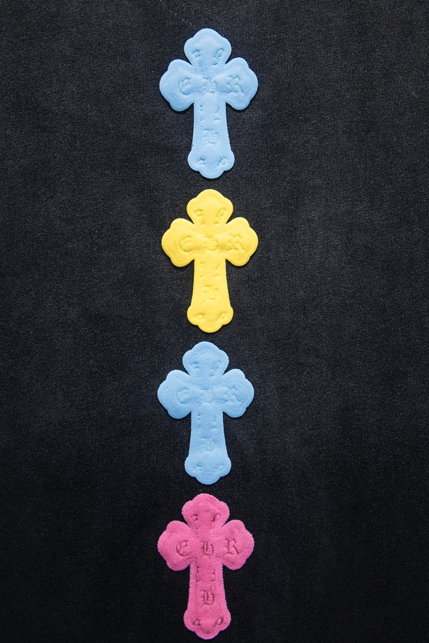 Chrome Hearts/克罗心 25ss发泡多标做旧短袖 喷砂黑 喷砂白-Chinese UA Cheap High Quatity Brand Clothes Bags handbags Sneakers wholesale wholesaler seller from China Factory suppliers Fashion Clothing Shoes best Quality Beautiful Price Chrome Hearts/克罗心 25ss发泡多标做旧短袖 喷砂黑 喷砂白