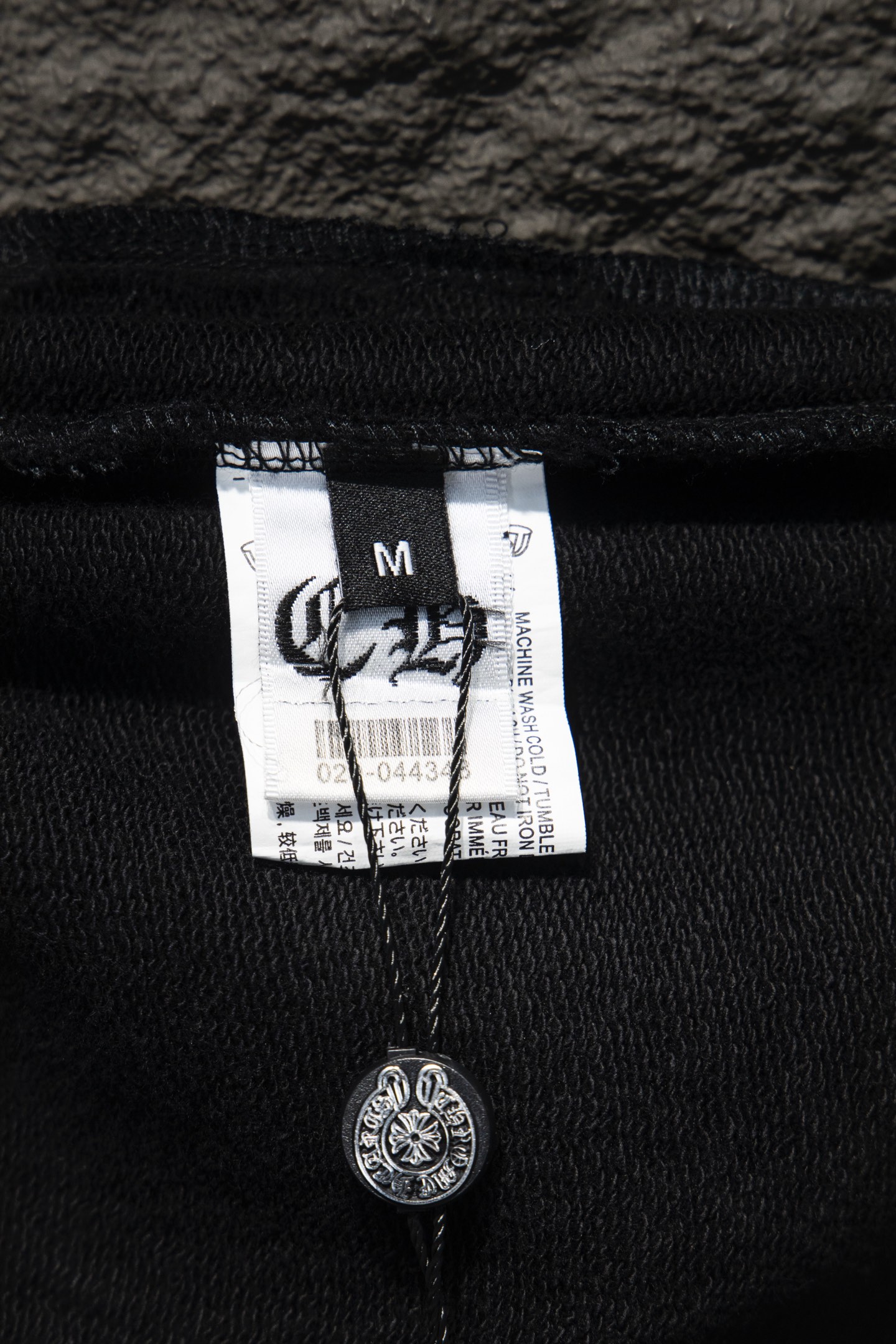 Chrome Hearts/克罗心 25ss 喷砂烫钻短裤 水洗黑