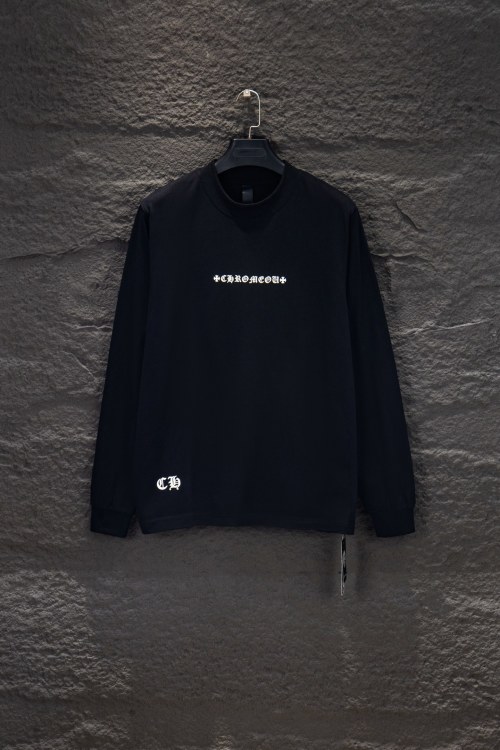 Chrome Hearts Style Oversized Fit Long Sleeve T-Shirt, Casual Chic Top 1 Chrome Hearts Style Oversized Fit Long Sleeve T-Shirt, Casual Chic Top