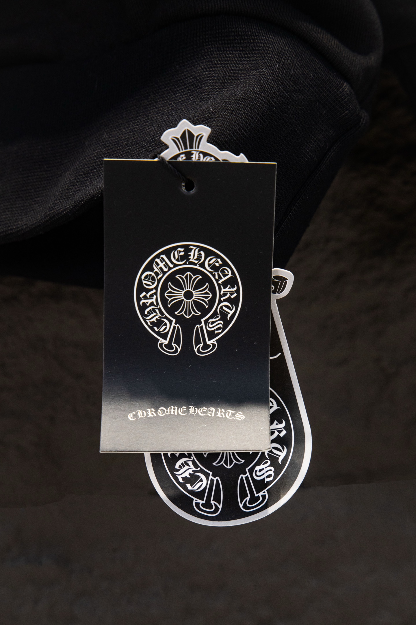 Chrome Hearts/克罗心 25Fw 暗纹编织圆领短袖 黑色