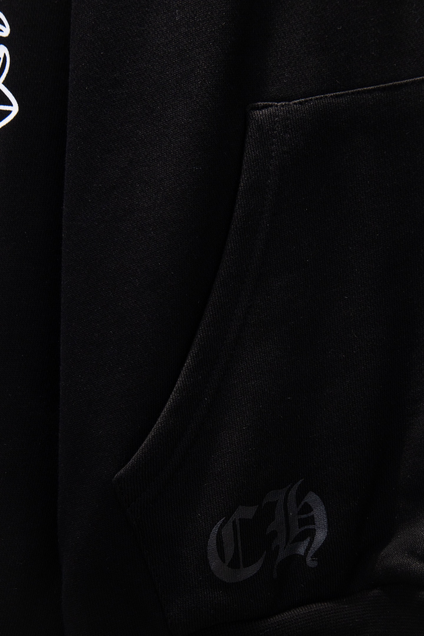 Chrome Hearts Black Cotton Hoodie with Floral Sleeve Design and Front Zipper 10 i1758723770710 4781 0 7