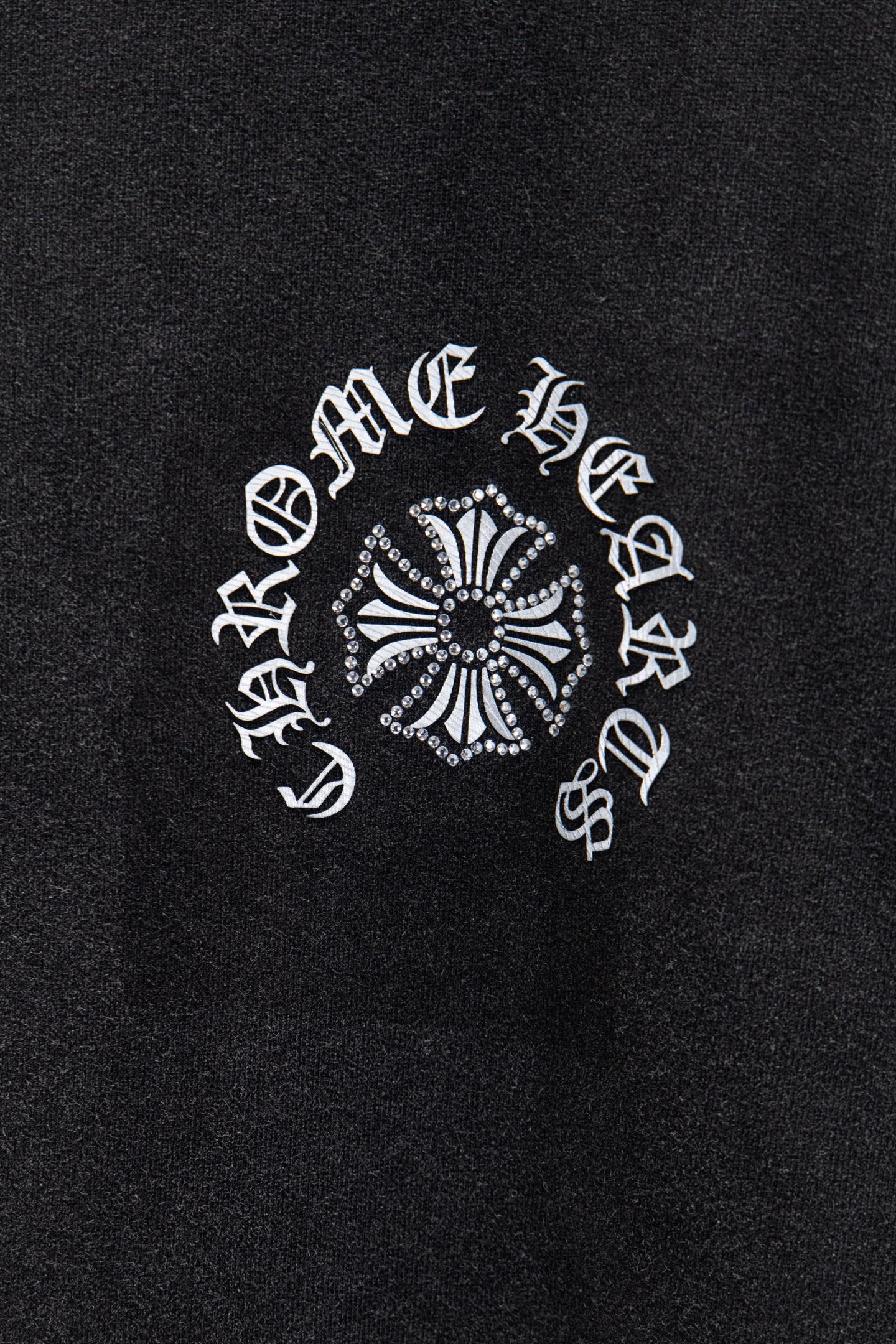 Chrome Hearts/克罗心25Fw烫钻水洗做旧圆领卫衣-High Quatity Cheap Brand wholesale wholesaler seller Clothes Bags handbags Sneakers Top Fashion Clothing Shoes from China Factory Chinese suppliers best Quality Beautiful Price Chrome Hearts/克罗心25Fw烫钻水洗做旧圆领卫衣