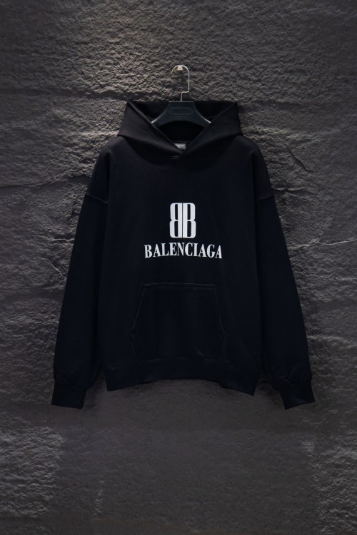 Balenciaga Printed Cotton Hoodie Oversized Fit Comfy Sweatshirt Pullover 1 Balenciaga Printed Cotton Hoodie Oversized Fit Comfy Sweatshirt Pullover