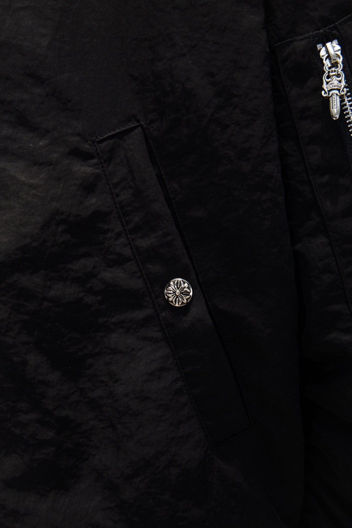 Chrome Hearts/克罗心25Fw重工刺绣五金棉服 黑色 绿色