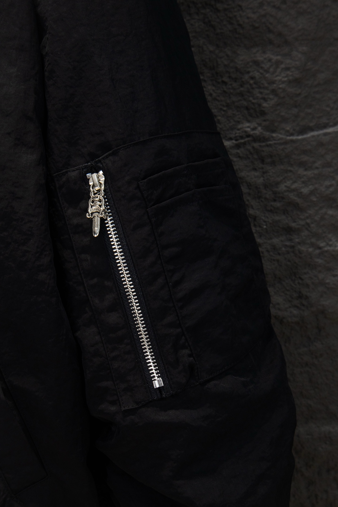 Chrome Hearts/克罗心25Fw重工刺绣五金棉服 黑色 绿色