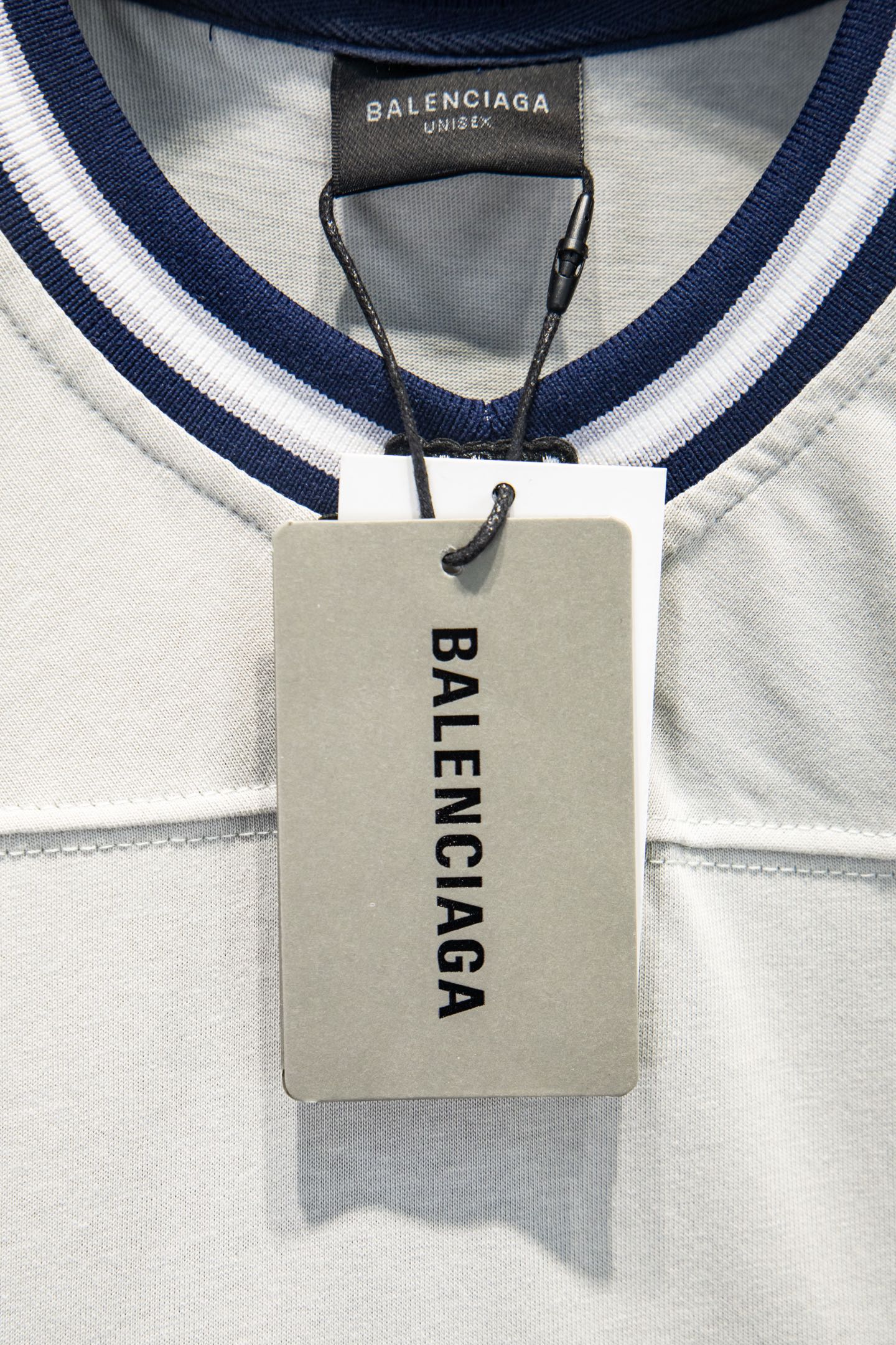 Balenciaga/巴黎世家 25Fw拼接球衣短袖 黑色 蓝色 浅灰