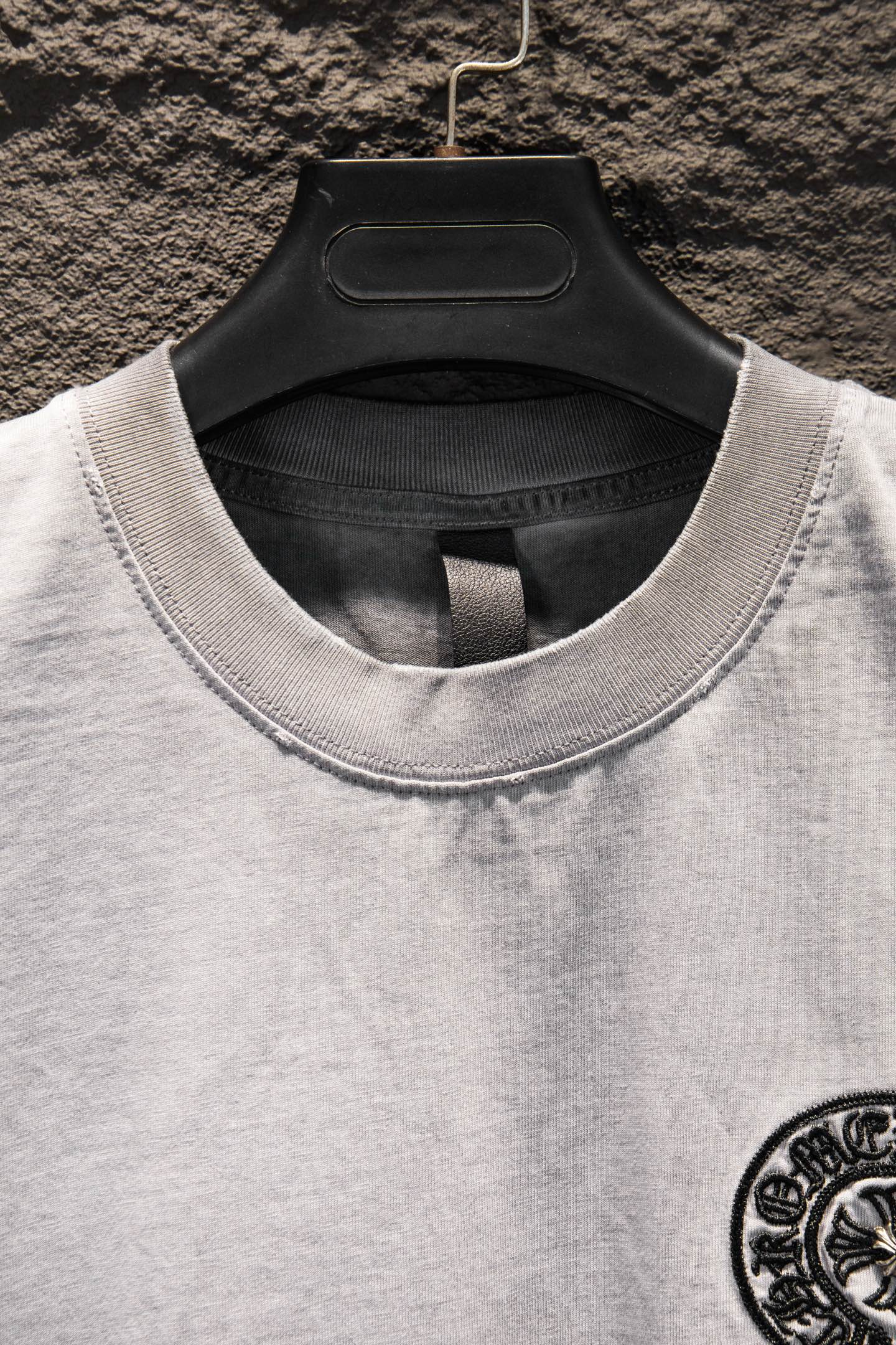 Chrome Hearts 克罗心 26ss 反底炒色贴布绣磨破短袖