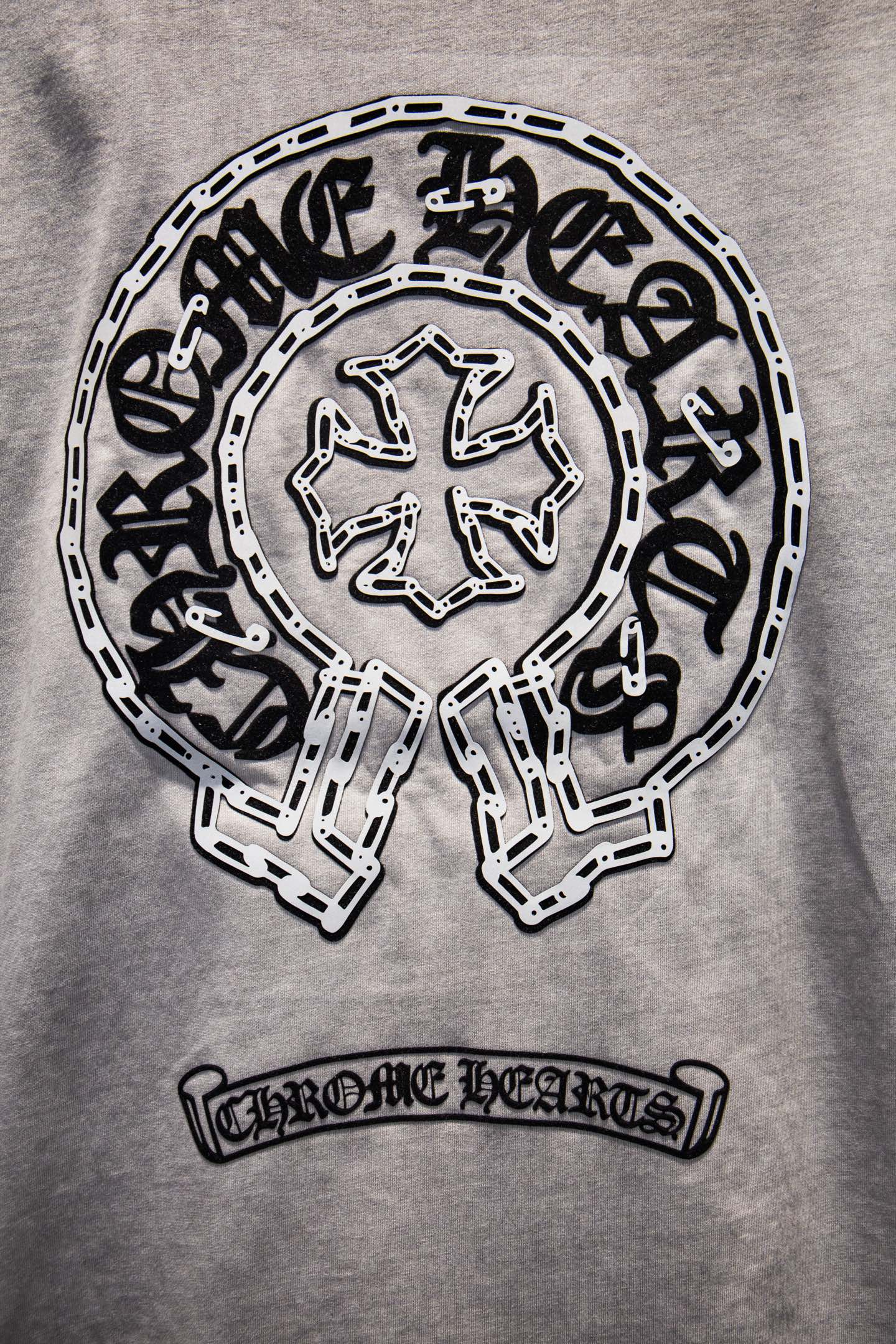 Chrome Hearts/克罗心 重工反底炒色植绒硅胶短袖-莆田鞋,莆田鞋货源,高仿鞋,高仿鞋货源,安福档口,莆田高仿鞋,莆田鞋批发,高仿鞋批发,莆田高仿运动鞋,高仿运动鞋,莆田运动鞋 Chrome Hearts/克罗心 重工反底炒色植绒硅胶短袖