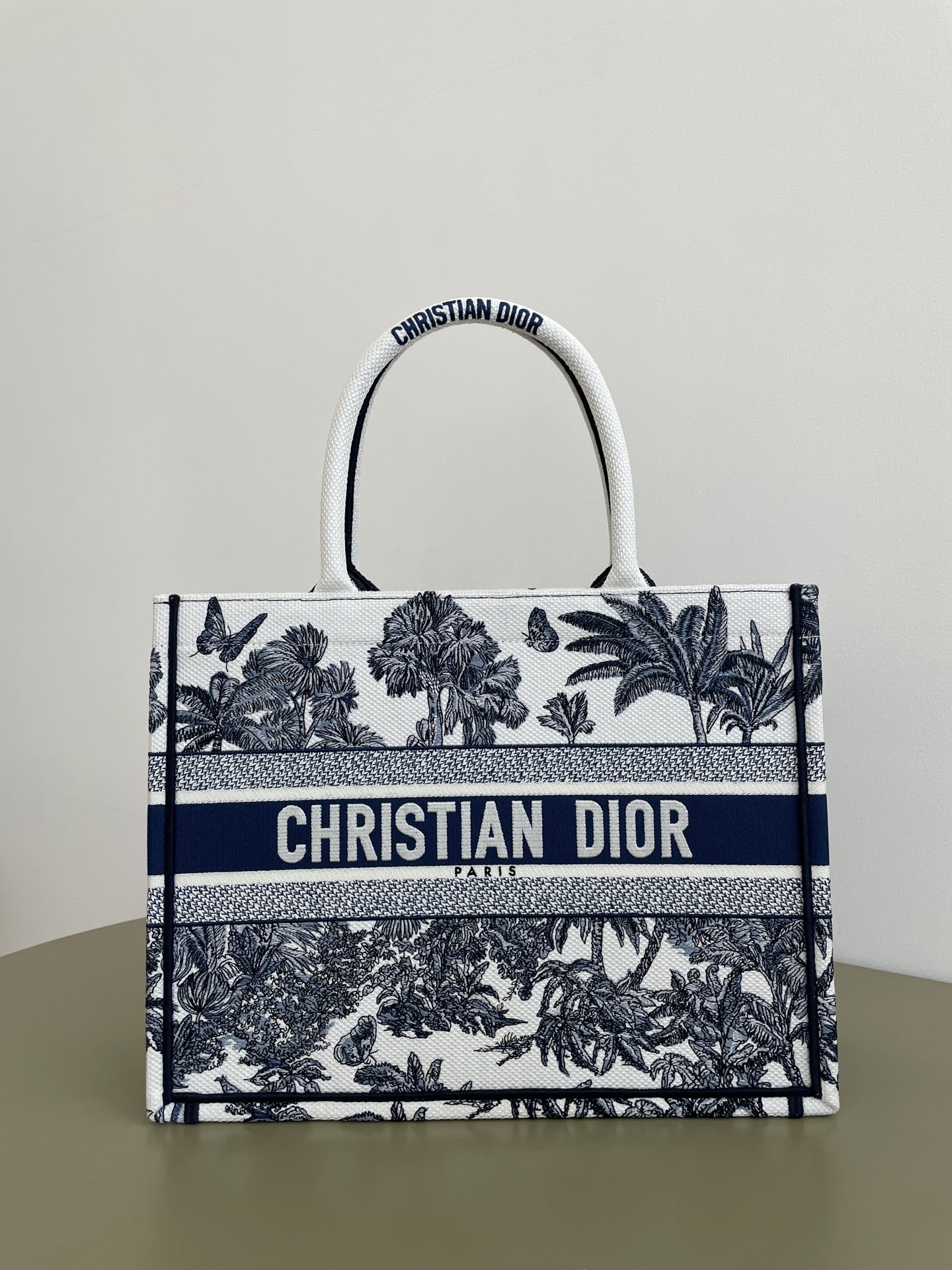 Christian Dior Medium Tote Bag, Summer Coconut Grove Theme, Embroidered Design 2 i1750905072587 3327 0 0