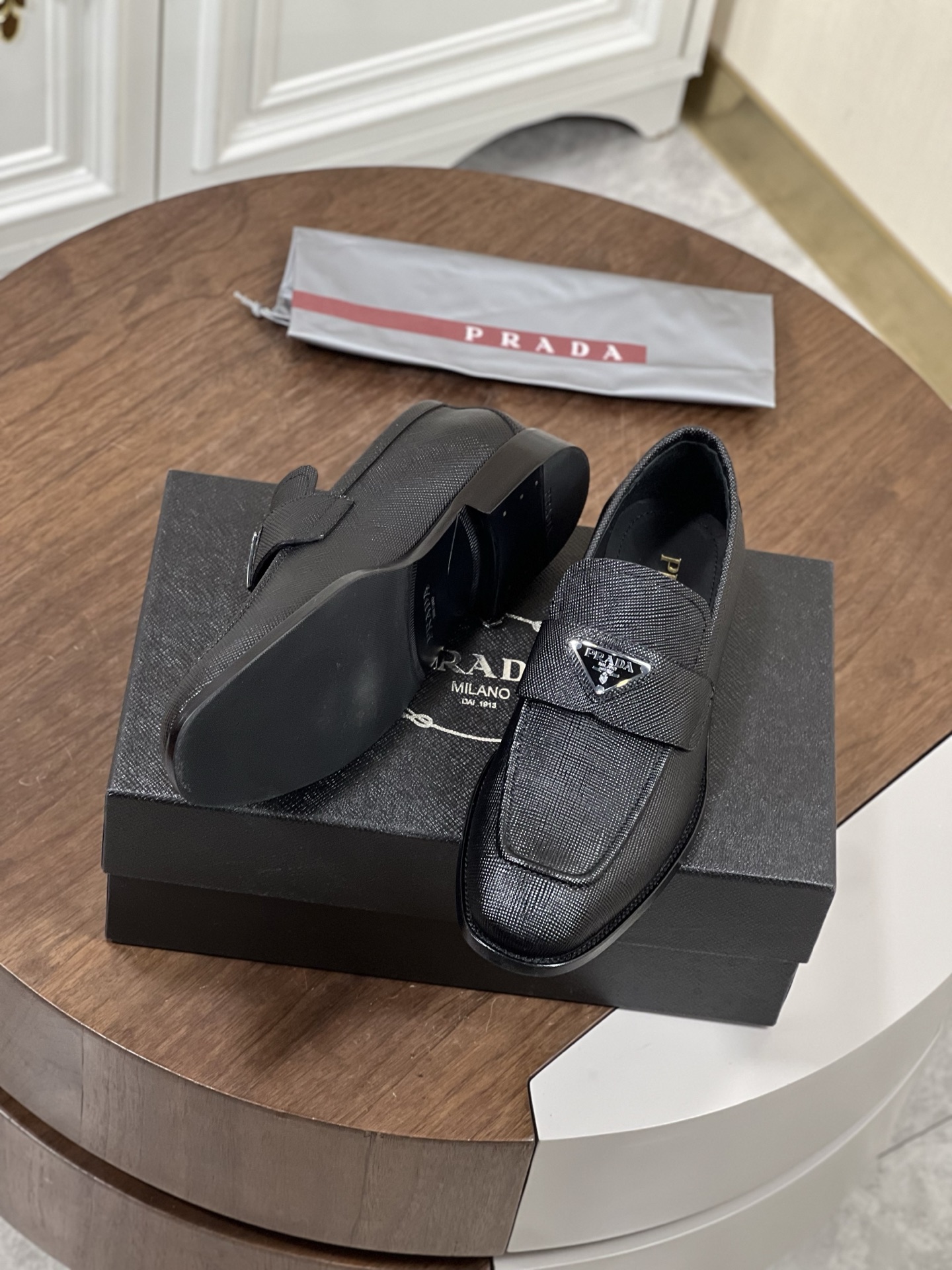 PRAD*  男士休闲商务皮鞋男,鞋,prada 4