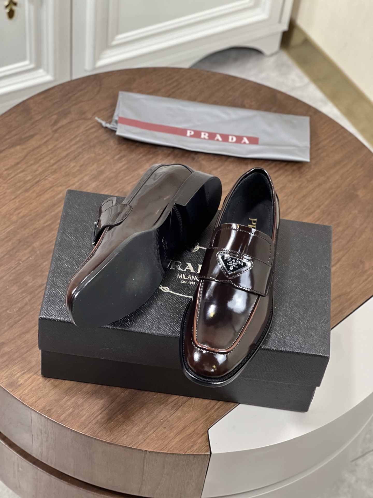 PRAD*  男士休闲商务皮鞋男,鞋,prada 4