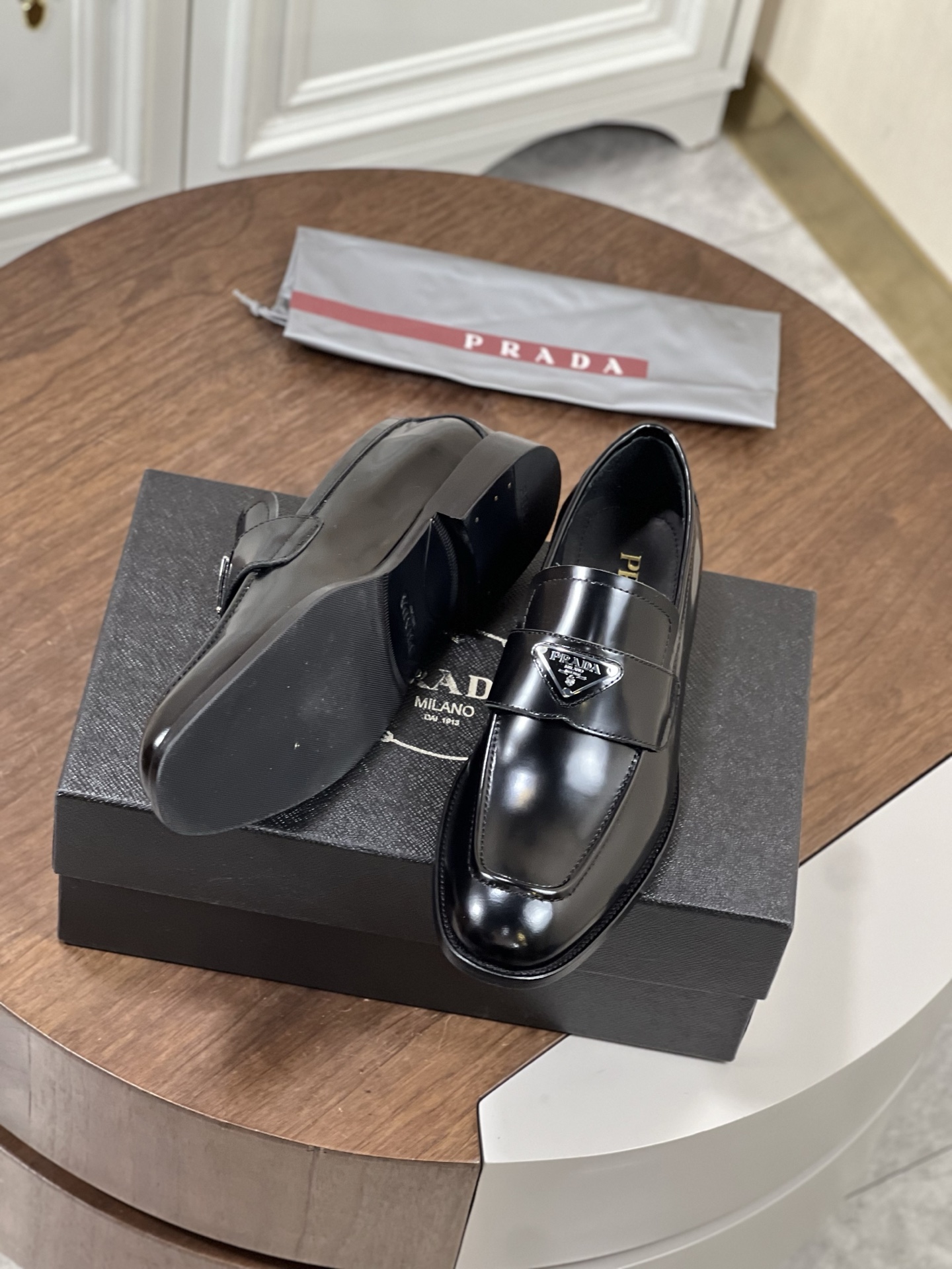 PRAD*  男士休闲商务皮鞋男,鞋,prada 4