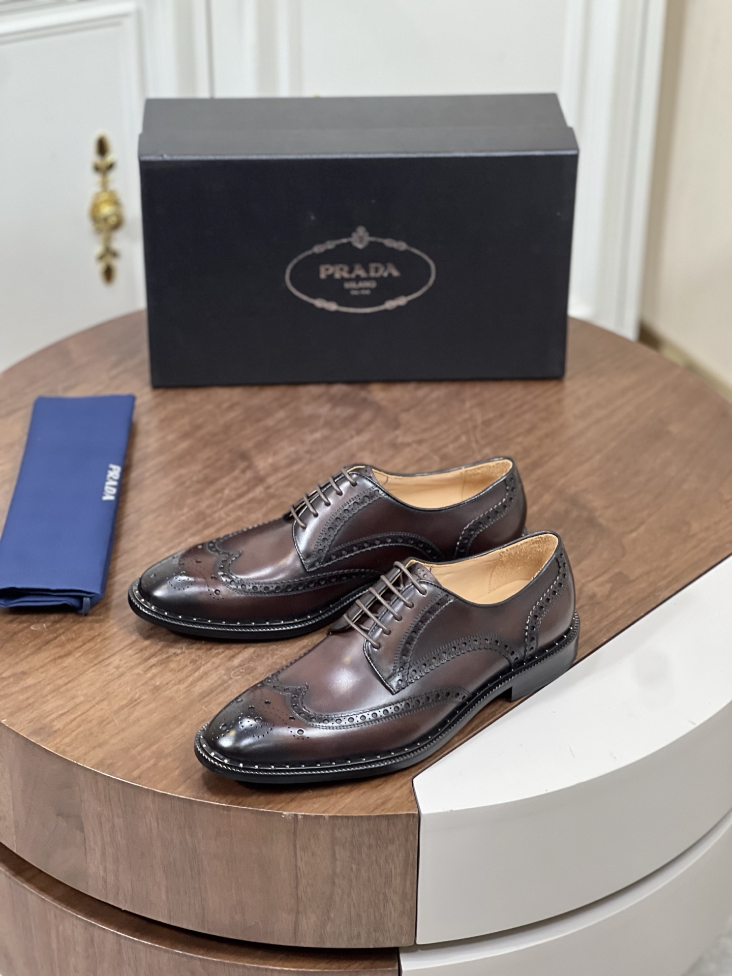 PRAD*普拉达 男士新款商务正装德比鞋
P家商务男鞋出货，现...