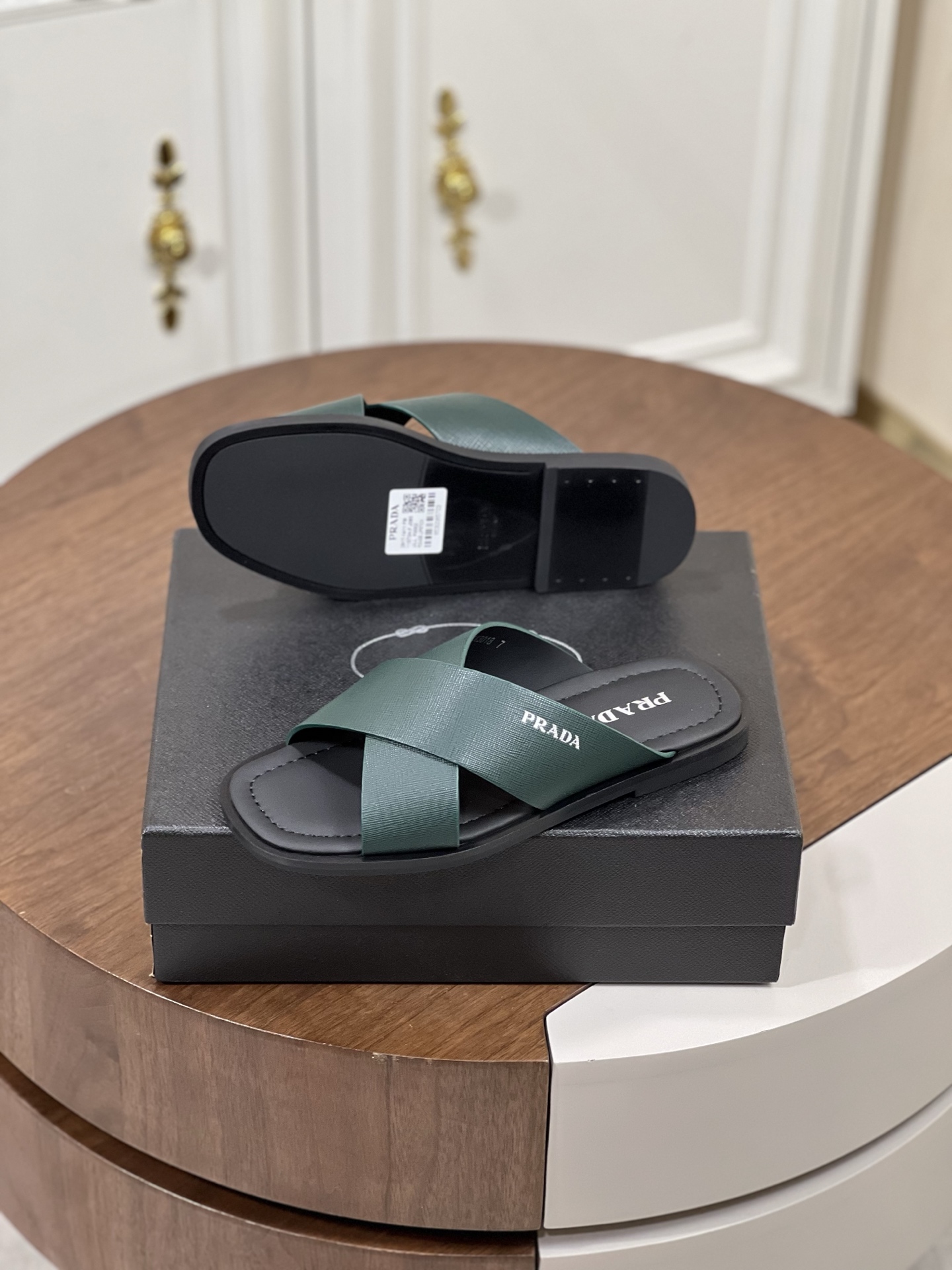 Prad*  拖鞋拖鞋,男,鞋,prada 2