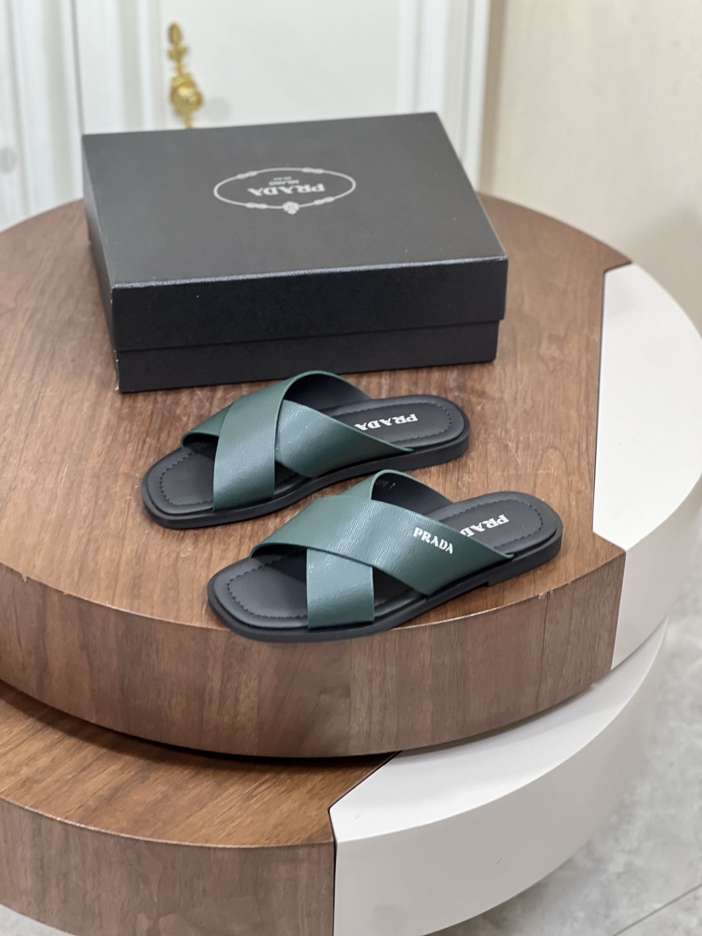 Prad*  拖鞋拖鞋,男,鞋,prada 3