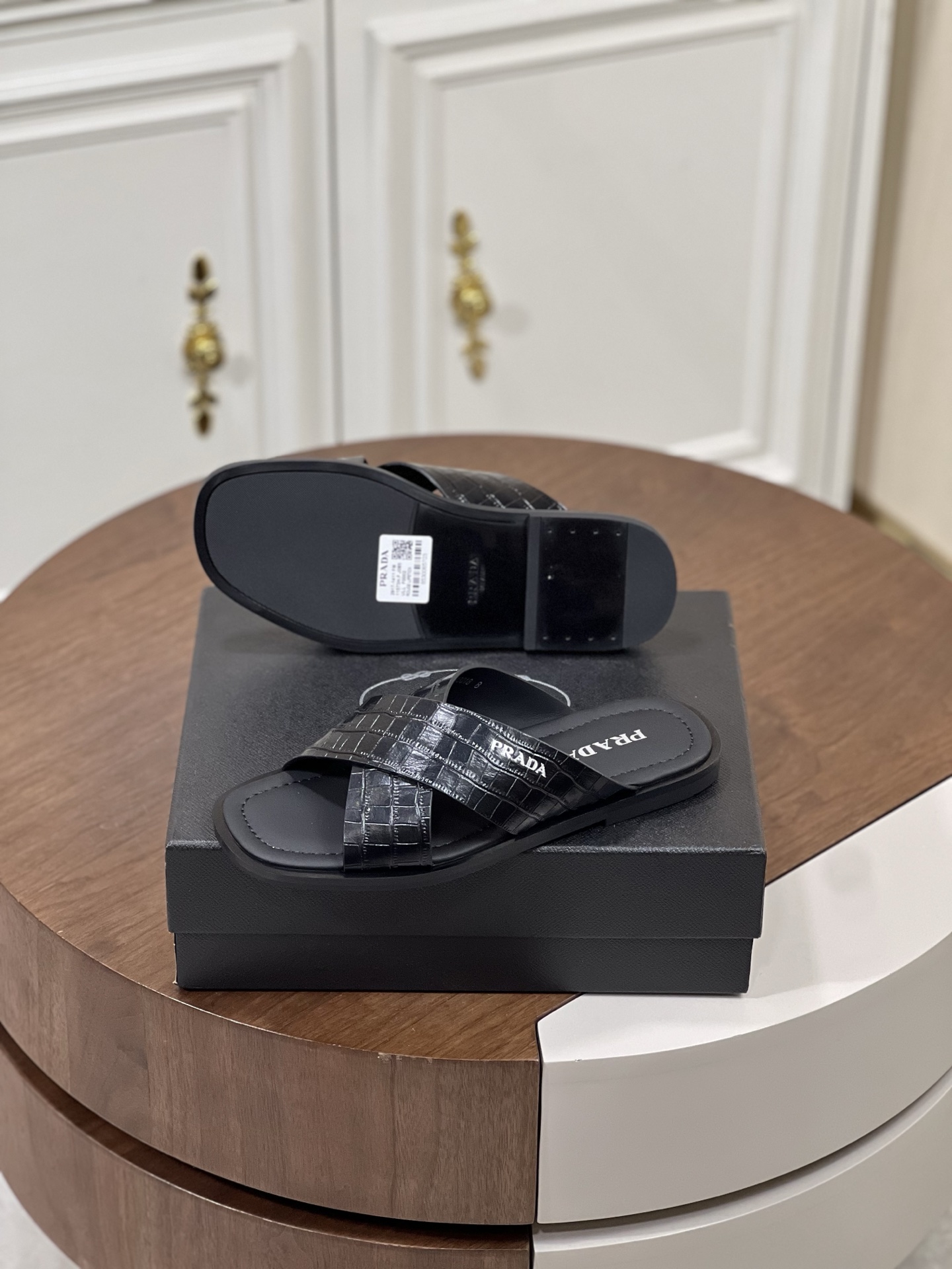 Prad*  拖鞋拖鞋,男,鞋,prada 2