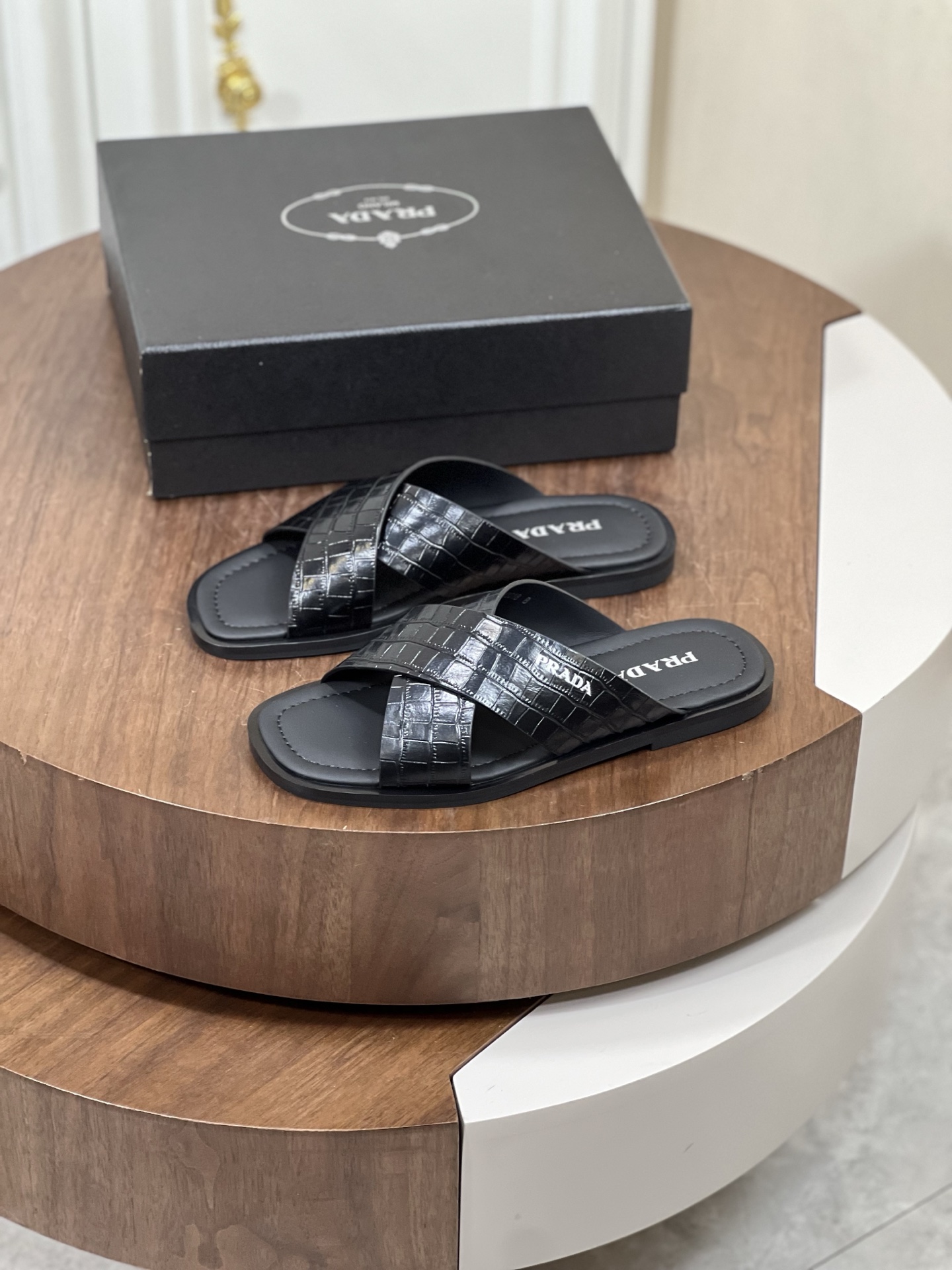 Prad*  拖鞋拖鞋,男,鞋,prada 3