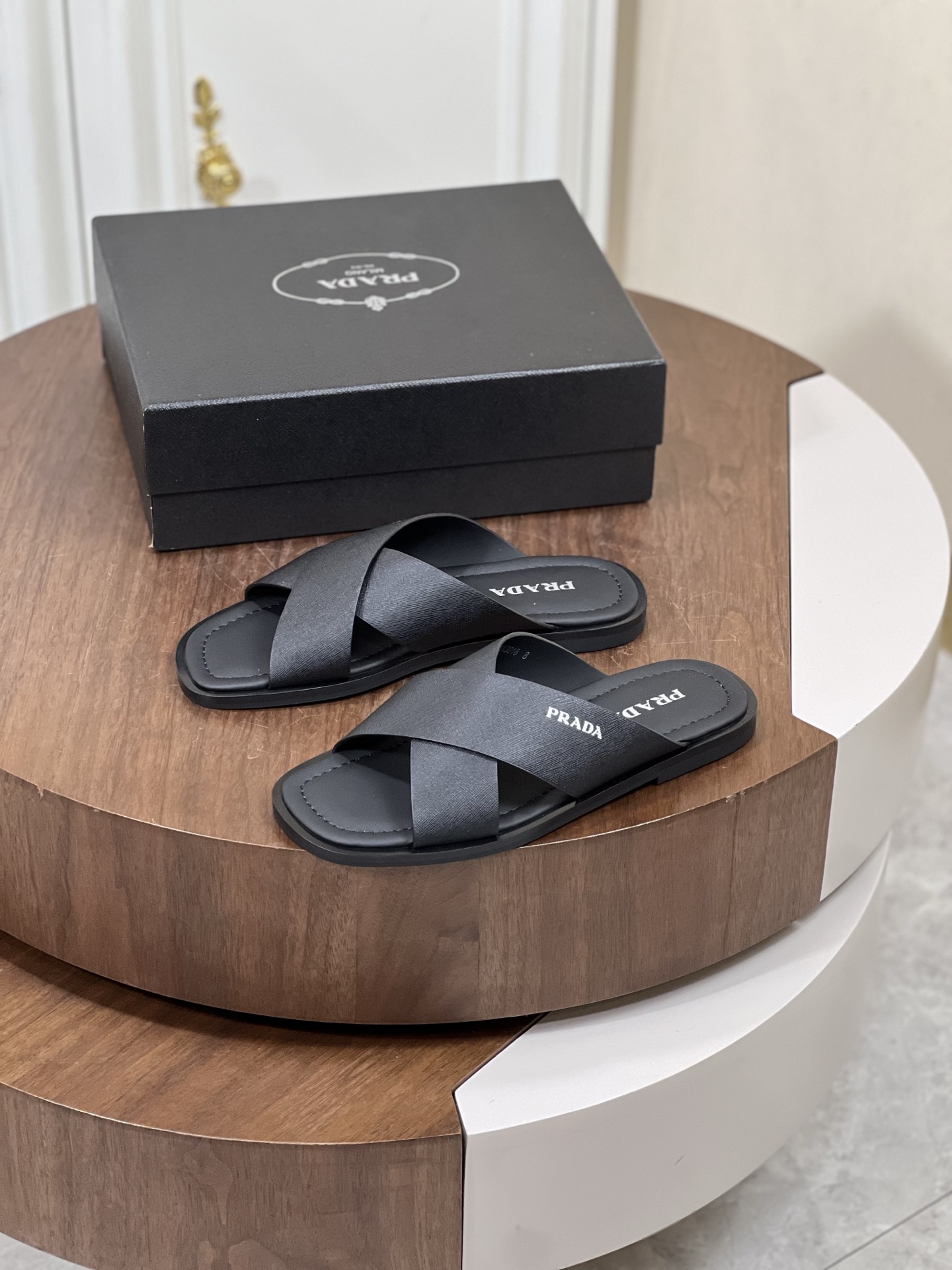 Prad*  拖鞋拖鞋,男,鞋,prada 3
