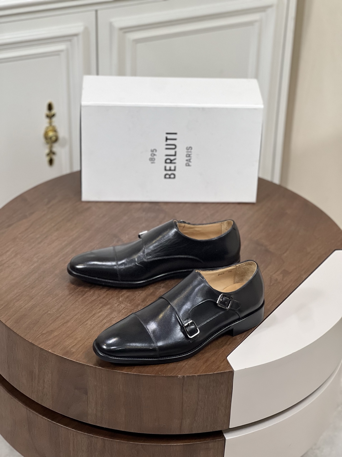 ••新款••Berlut*_ Alessandro Demesure Scritto图纹皮革牛津鞋...