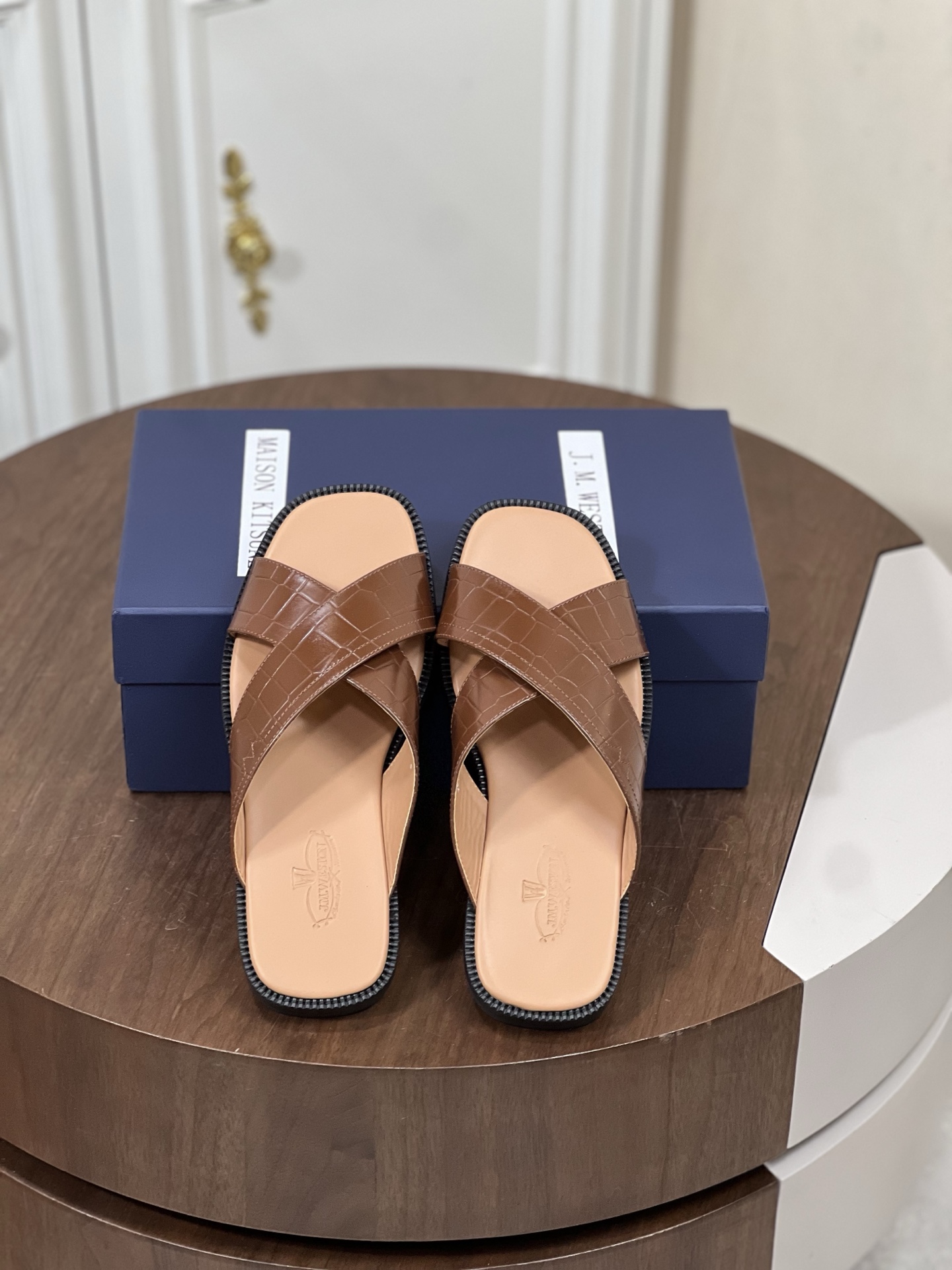 J.M.WESTON  男士拖鞋拖鞋,男,鞋 2