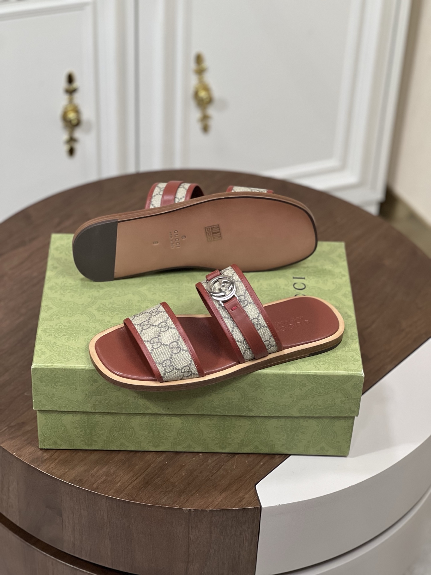 Gucci Lido 男士凉鞋拖鞋拖鞋,凉鞋,gucci,男,鞋 3