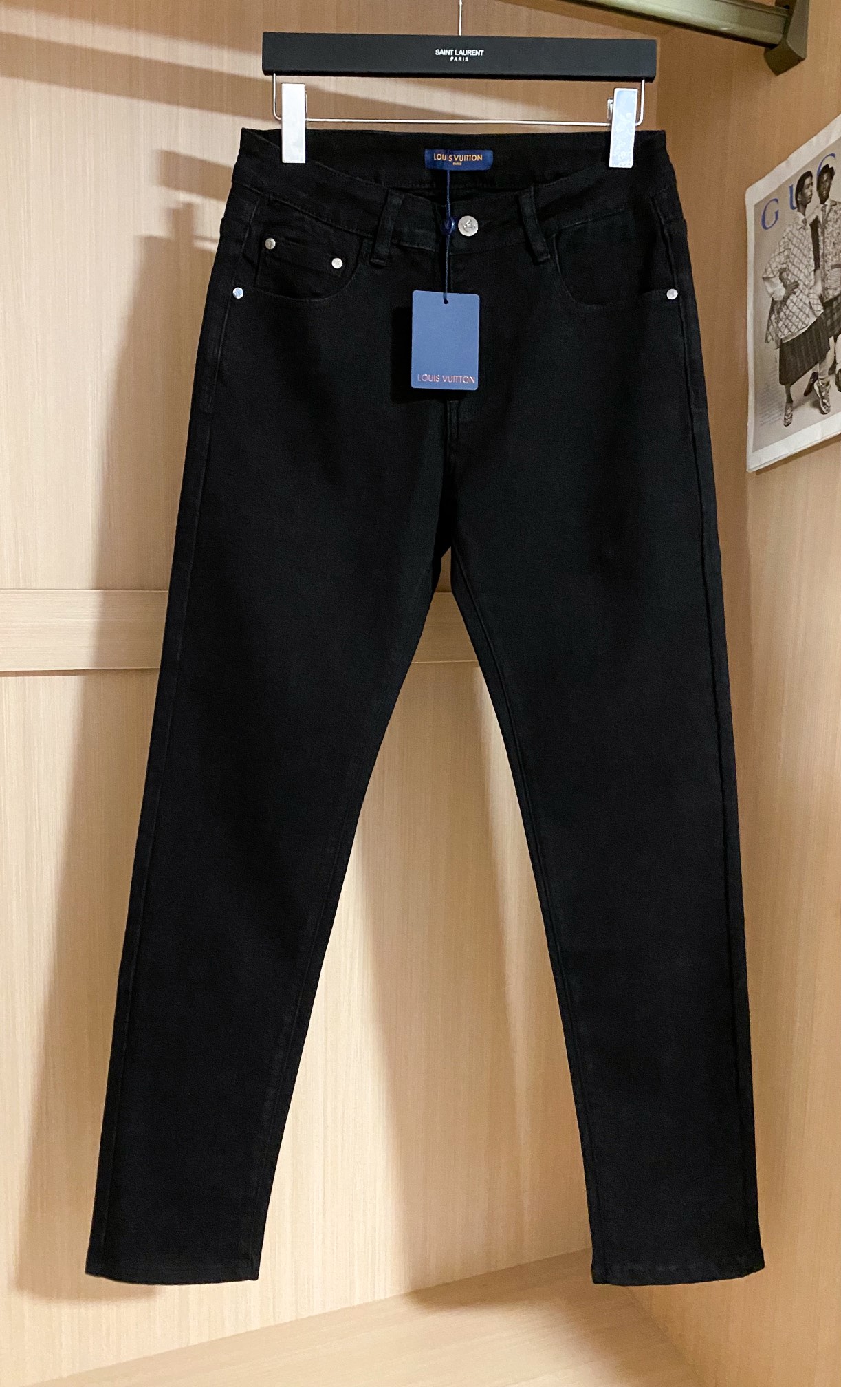 
驴牌 25FW春夏新款牛仔裤 原色牛仔 时尚百搭 定制五金后口袋印花品牌创意标识图案 潮流时尚单品
码