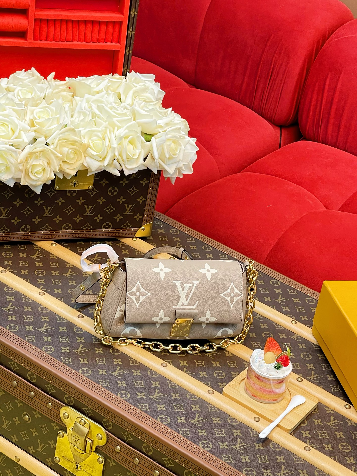 【特级MB动态芯片】M45836 FAVORITE 手袋Favorite 手袋为柔软粒...