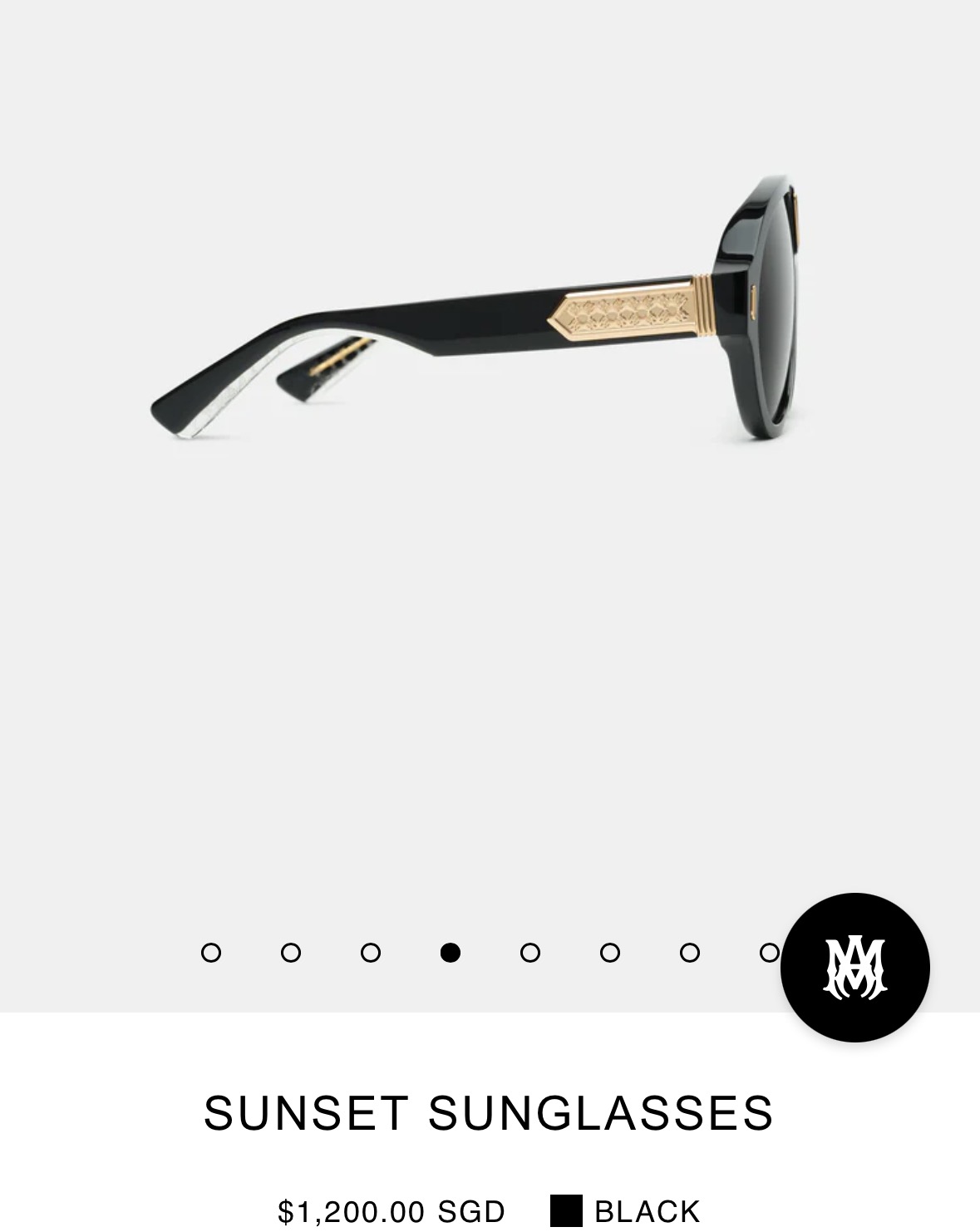 AmiriMod：Sunsel AMACSN1011Sunset Aviator-Frame Aceta