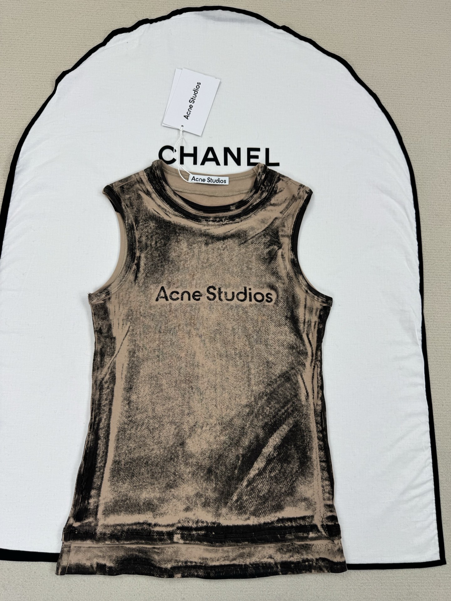 Женская майка Acne Studios градиентный окрас