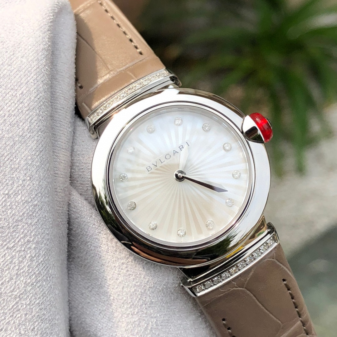 NO:158374,Bulgari grey strap, bvlgari19860909宝格丽 灰色表带款,,bvlgari,Watch