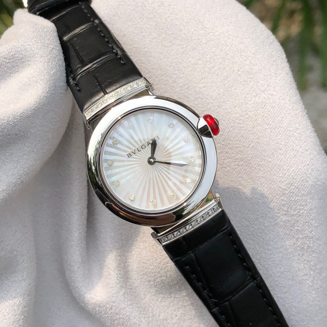 NO:158378,Bulgari black strap, bvlgari19860909宝格丽 黑色表带,,bvlgari,Watch