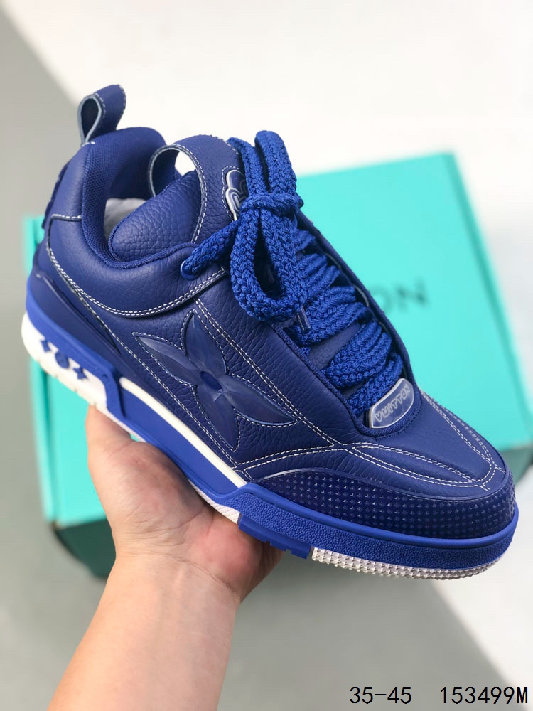 💰💰170
帝王版！LV路易威登Louis vuitton Trail Sneaker Low 水钻颗粒 休闲运动文化百搭篮球板鞋 致TPR光泽鞋底#耐弯折滴塑支持片#鞋垫嵌入超软脚感乳胶材质的篮球鞋 
ID：153499M