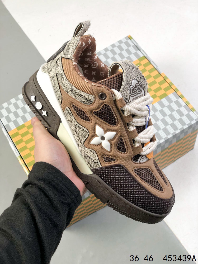 🈴️💰190
帝王版!LV路易威登Louis vuitton Trail Sneaker Low 水钻颗粒 休闲运动文化百搭篮球板鞋 致TPR光泽鞋底#耐弯折滴塑支持片#鞋垫嵌入超软脚感乳胶材质的篮球鞋
ID:453439A
