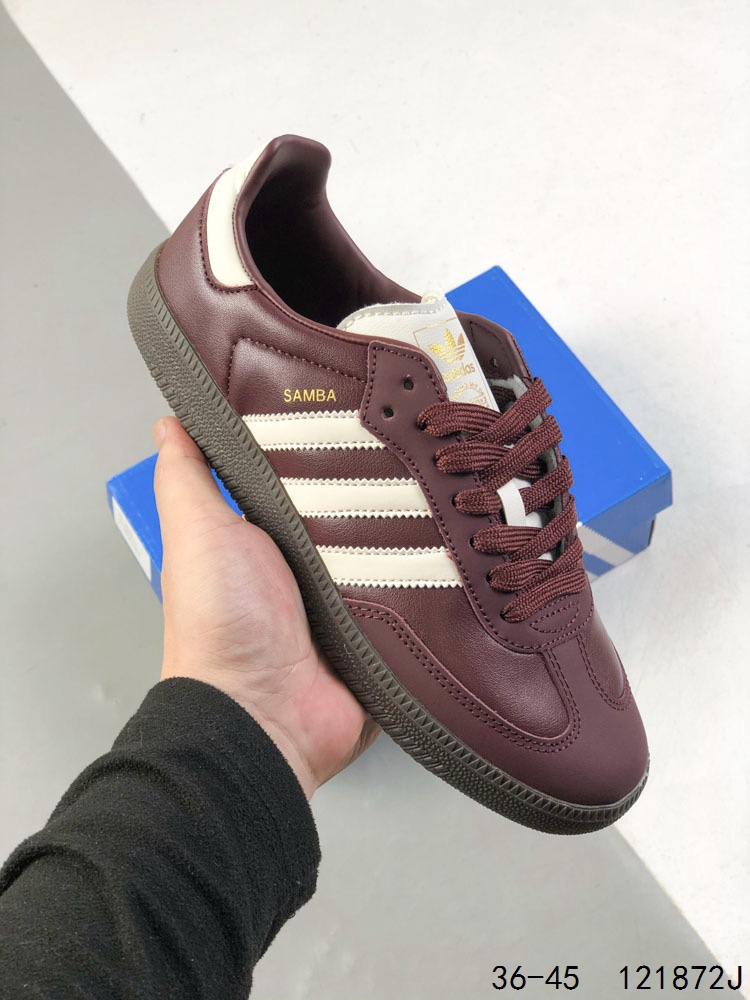 🈴️ 💰110
真标带半码!
阿迪达斯/三叶草Adidas Samba Vegan OG桑巴舞系列绅士德训足球风百搭低帮休闲运动板鞋
ID:121872J