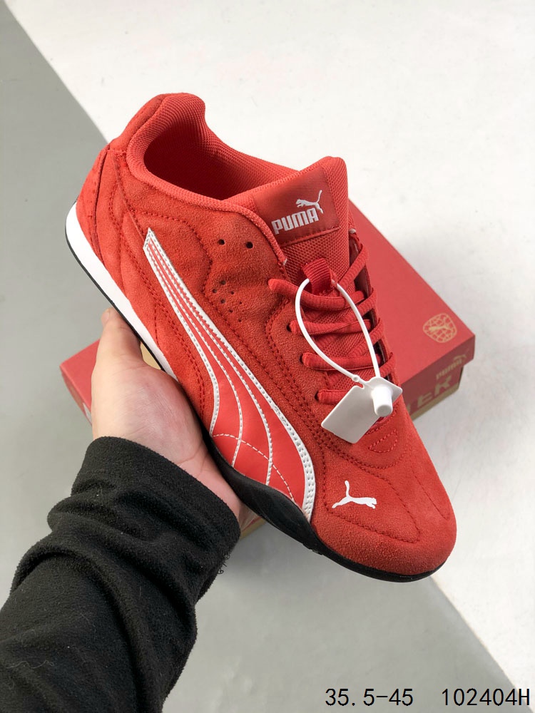 💰140
公司级✅Puma Catch Soleil SD 彪马 舒适防滑 低帮休闲德训薄底鞋
货号:402681-05
尺码:35.5 36 37 37.5 38 38.5 39 40 40.5 41 42 42.5 43 44 45
编码：102404H
