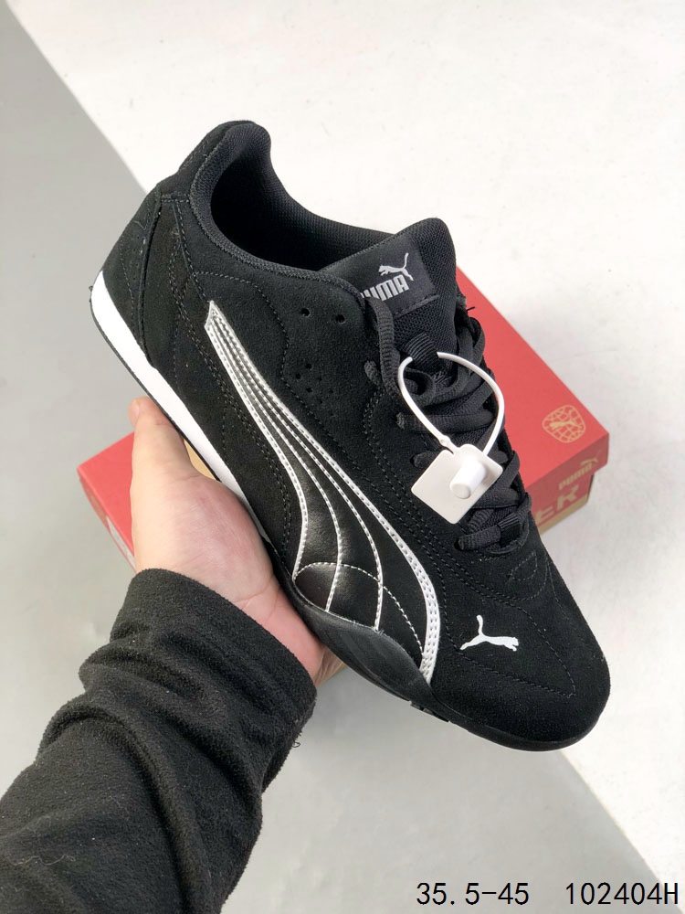 💰140
公司级✅Puma Catch Soleil SD 彪马 舒适防滑 低帮休闲德训薄底鞋
货号:402681-05
尺码:35.5 36 37 37.5 38 38.5 39 40 40.5 41 42 42.5 43 44 45
编码：102404H