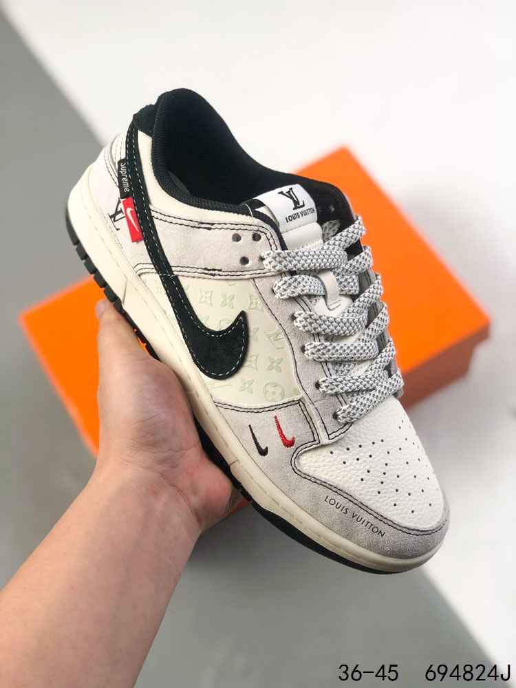 💰260
公司级带半码！
耐克Nike SB Dunk Low 联名 复古低帮休闲运动滑板板鞋。采用脚感柔软舒适ZoomAir气垫，有效吸收滑板等极限运动在落地时带来的冲击力，为街头运动者们提供更好的保护
ID：694824J