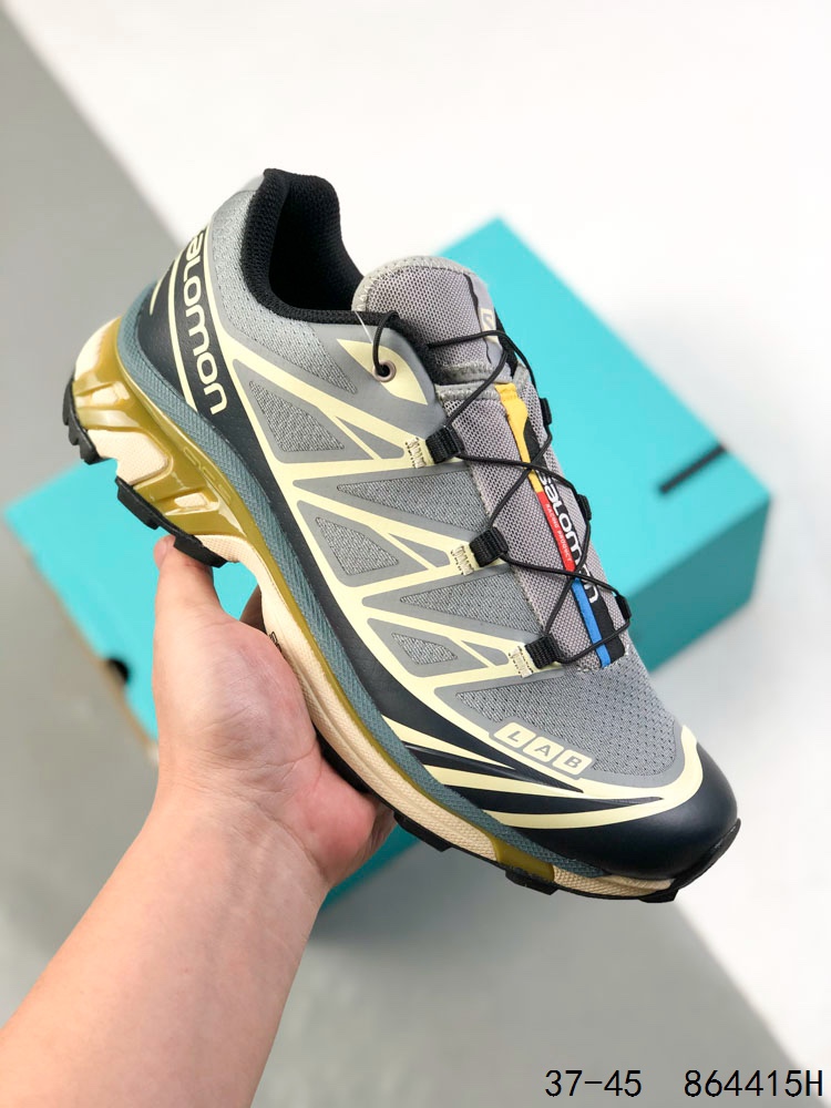 💰240 公司级带半码！ 萨洛蒙 Salomon XT-6 GTX欧索莱环保去臭环型组合鞋垫，三层双层组合橡胶ACS科技全地形锯齿防滑大底 先行系列低帮城市越野机能透气休闲运动鞋 ID：864415H