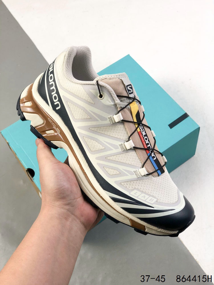 💰240 公司级带半码！ 萨洛蒙 Salomon XT-6 GTX欧索莱环保去臭环型组合鞋垫，三层双层组合橡胶ACS科技全地形锯齿防滑大底 先行系列低帮城市越野机能透气休闲运动鞋 ID：864415H